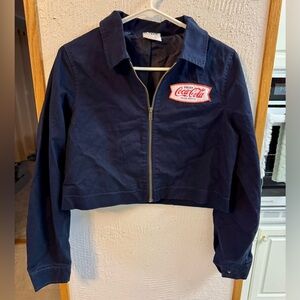 Coca Cola Blue Utility Jacket with Classic Design